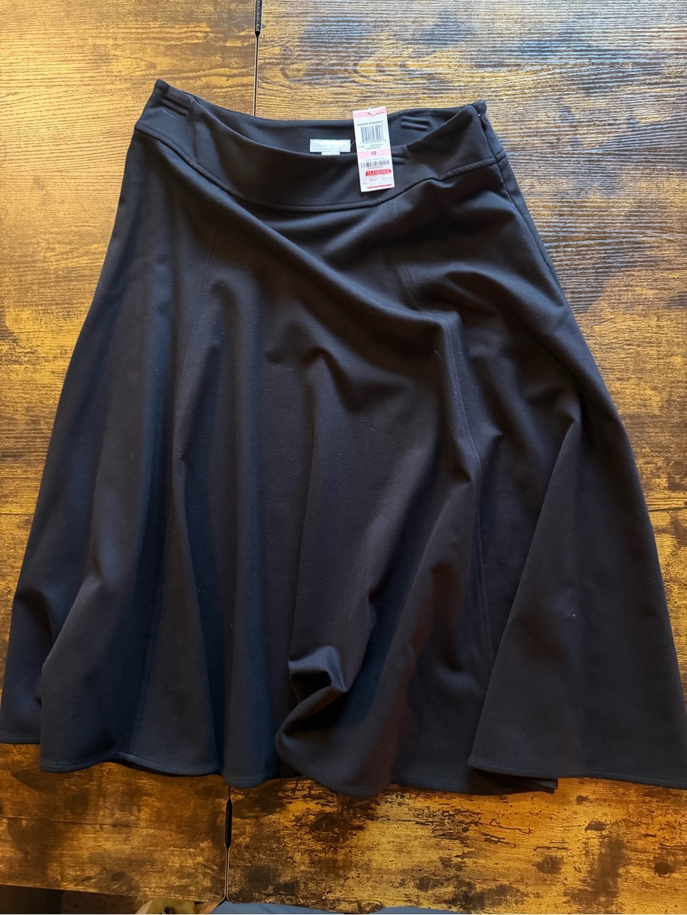 Charter Club Black A-Line Skirt